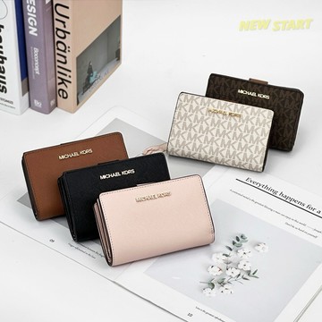 【New START精品服飾-員林】現貨免運 Michael Kors MK 零錢袋 中夾 短夾 女生短夾 母親節