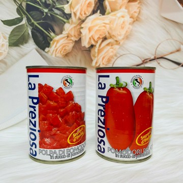 義大利 La Preziosa 蕃茄罐頭 整顆蕃茄/切塊番茄 多款供選