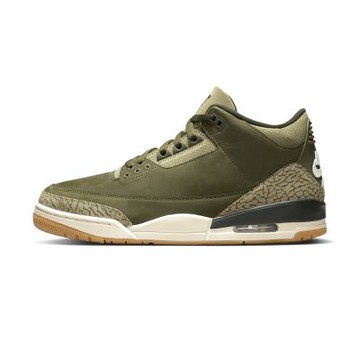Nike Air Jordan 3 Retro 運動鞋 男鞋 休閒鞋 橄欖綠色 AJ3 爆裂紋 DN3707-202