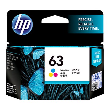 惠普 hp 63 彩色墨水匣 F6U61AA 適用多款HP印表機 色彩鮮明  原廠 三色  1盒