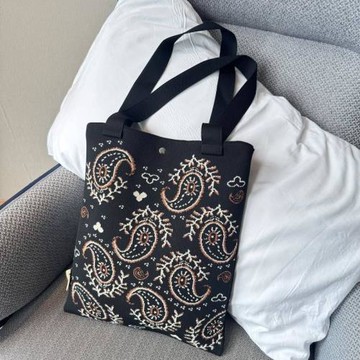 新疆名族風新款腰果花單肩包女學生包女巴旦木花圖案民族風異域風