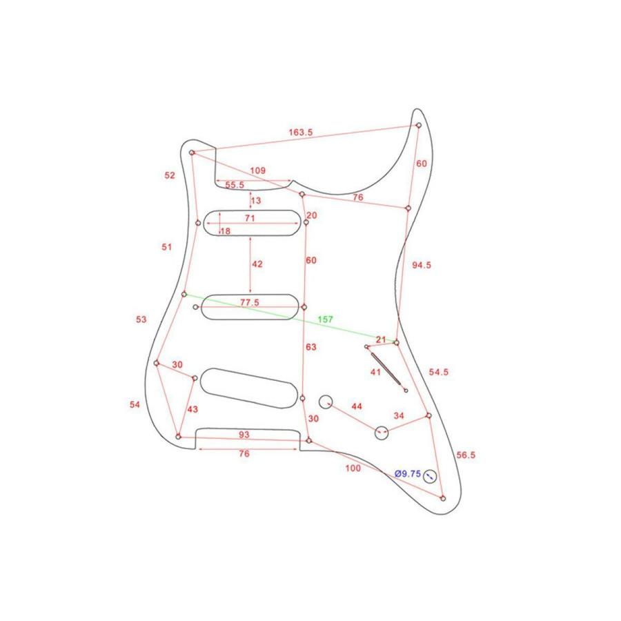 Allparts オールパーツ Tortoise Pickguard for Stratocaster PG-0552-043