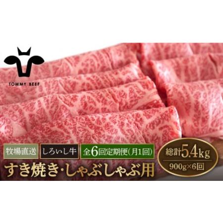 ふるさと納税 佐賀県産しろいし牛 すきやき・しゃぶしゃぶ用スライス（ロース）900g[I.. 佐賀県白石町