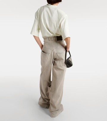 The Attico Low-rise wide-leg jeans