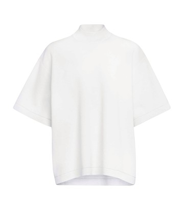 Alaïa Cotton-Blend Knit T-Shirt