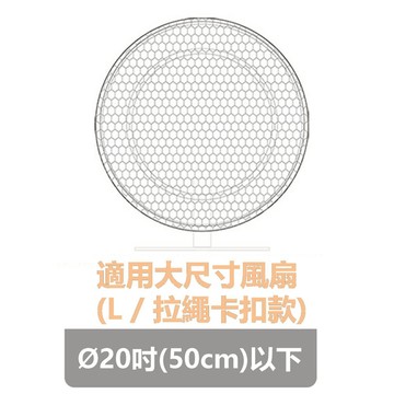 【原粹共和國】電風扇防塵網罩 L: 20吋以下