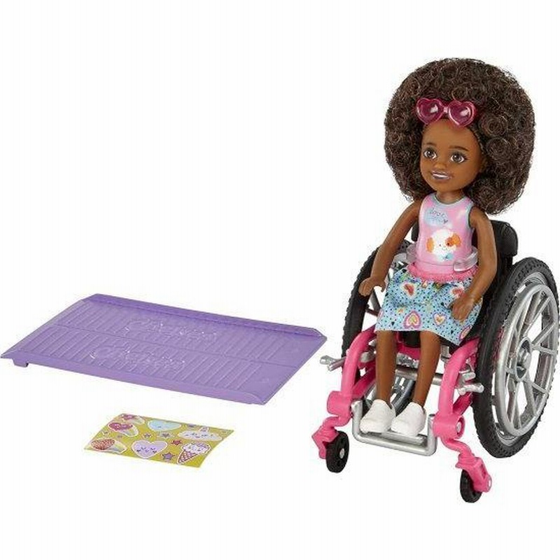 Barbie バービーチェルシードール＆車椅子、チェルシードール