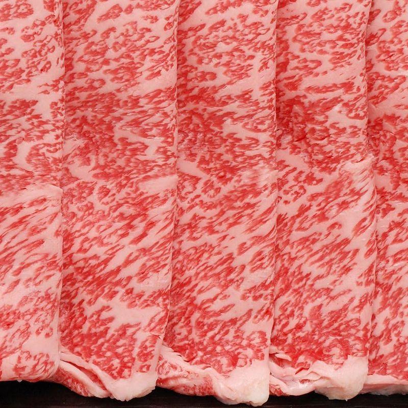 冷凍配送 牛肉 すき焼き 九州産 最高級 黒毛和牛 極上 霜降り ロース お鍋用 (300g×2パック)