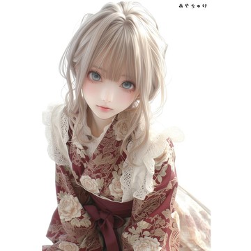 【9 月新作】07-144-0198 人物貼紙 幻想復古浪漫喫茶