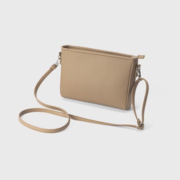 輕便斜背包 駝色