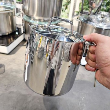 【初德國尖貨品】18-10厚重不銹鋼濾油壺油罐裝油容器過濾油渣