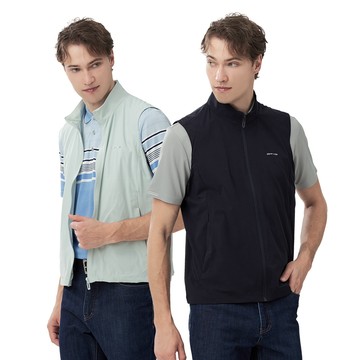 Pierre Cardin 男款 輕量機能防潑水彈力立領背心 (7267361)