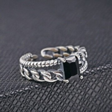 925純銀戒指銀飾-韓版設計高貴流行母親節生日情人節禮物女飾品2色73dx9【獨家進口】【米蘭精品】