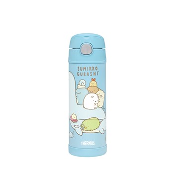 【THERMOS膳魔師】不銹鋼真空兩用保冷瓶_F4021CSG系列_470ml_角落小夥伴海洋篇