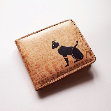 ANCIENT 埃及圖案 對摺包 皮夾