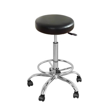 LOGIS邏爵-台製高腳滑輪工作椅 美髮椅 吧檯椅 【A365X】黑