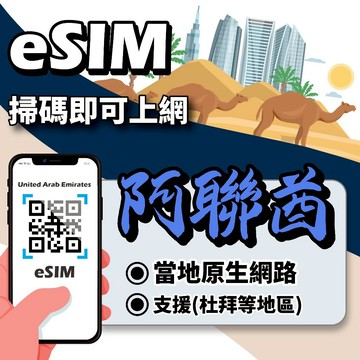【無公平流量原則】杜拜 eSIM｜24H在線發貨 杜拜 轉機專用 ESIM