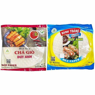 DUY ANH 薄餅皮(400g) 油炸用(紅包裝)／涼拌用(藍包裝) 款式可選【小三美日】 DS015580 米紙