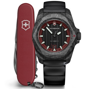 VICTORINOX I.N.O.X. 碳纖維 機械錶 男錶 手錶-41mm 黑/VISA-242024.1