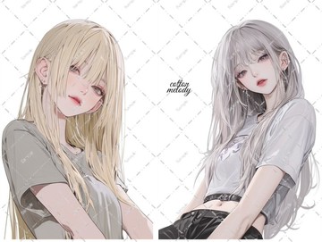 original sticker no.7815 人物貼紙 原創貼紙 人物貼紙 女孩貼紙 原創人物貼紙