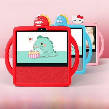 麗博爾保護套適用于小度智能屏X8升級版H9電源底座充電底座 手提硅膠套外套小度在家X8智能音響配件鋼化膜