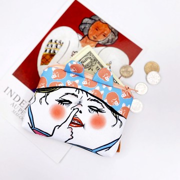 豬鼻女 卡套零錢包