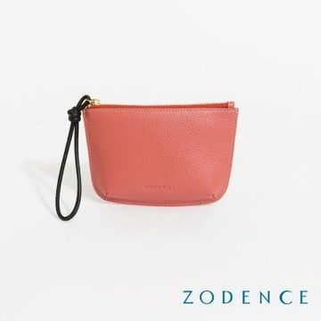 ZODENCE進口真皮撞色拎帶手拎包-多色