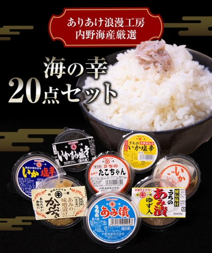 内野海産の海の幸20点セット 《45日以内に順次出荷(土日祝除く)》