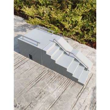 指尖迷你手指滑板練習場景斜臺彎臺組合道具帶合金跳桿青少年學生