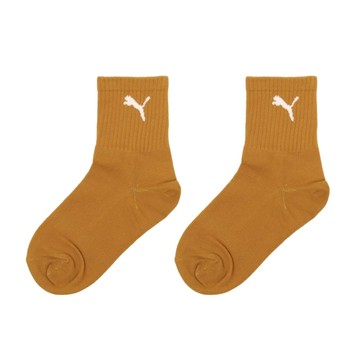 PUMA Fashion 素色跳豹直角短統襪 棕 襪子 短襪 運動襪 潮流短襪 BB1453 【樂買網】