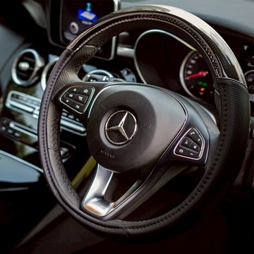 COTRAX 方向盤套 都會雅痞風  碳纖紋  M(37~39cm)