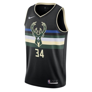 S.G NIKE NBA MVP AT9806-011 籃球背心 籃球衣 黑色 #34 公鹿隊 字母哥