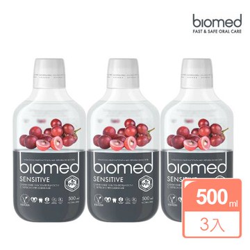 【Biomed蓓齒美】葡萄籽舒復漱口水3入組(500mlx3入)