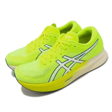 Asics 競速跑鞋 Magic Speed 2 女鞋 螢光黃 碳板 訓練 路跑 亞瑟士 1012B274750