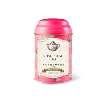 【古典玫瑰園】玫瑰花瓣特調茶 110g / 罐