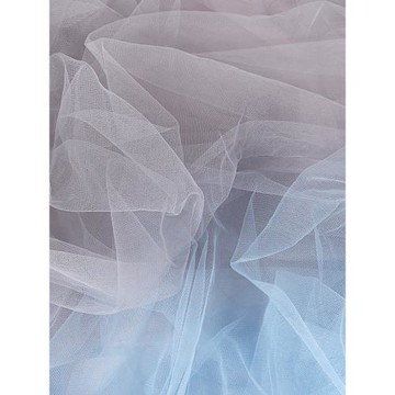 ins仙女霧紗網紗布料 柔軟細膩純色蕾絲網紗白色透明薄紗服裝面料