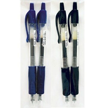 百樂 0.5中性筆-黑/藍(2入)【愛買】