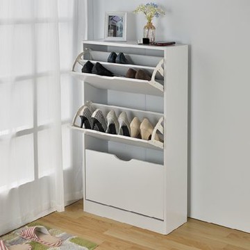 【H&R安室家】拉門三層鞋櫃(翻斗鞋櫃) SHF33