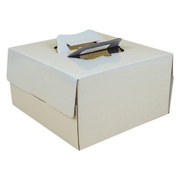 Cheonwoon Package 雪紡蛋糕盒組 3號 素面白  1組  白色