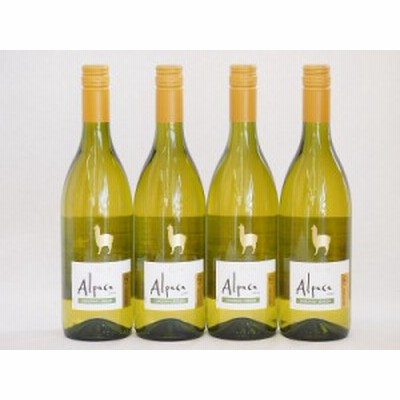 4本セット(チリ白ワイン アルパカシャルドネ・セミヨン(チリ)) 750ml×4本