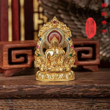 禪緣香捨●新款泰銀s925銀 藥師佛弔墜項鏈男士女國潮民族風