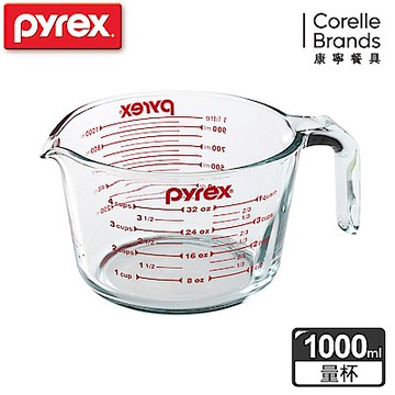 【美國康寧】Pyrex單耳量杯1000ML