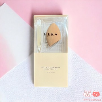 【NINI】HERA 粉底液抹刀/粉底液刮棒/粉底液調和棒 美妝蛋 雙件組 底妝工具 韓國美妝 韓國代購