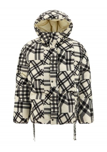 Khris Joy - Multicheck Puffer Jacket - Mens - White