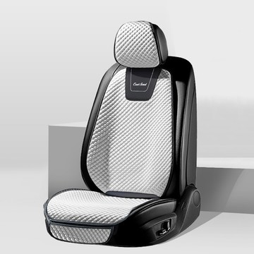 GMG MOTORS Cool Han 網眼汽車夏季涼感通風坐墊套 前座用  1個  白銀