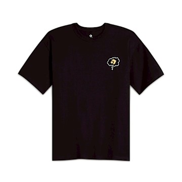 Converse Garden Rain Tee 男款 黑色 圓領 舒適 插畫 短袖 10027714-A01