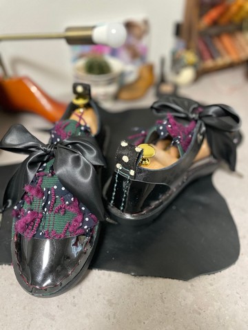 Japan Made 尾州產 圓點斜紋軟呢 德比鞋