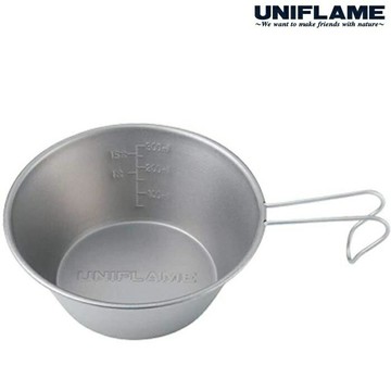 UNIFLAME 鈦提耳碗/登山杯碗/鈦杯 300ml U668634 日本製