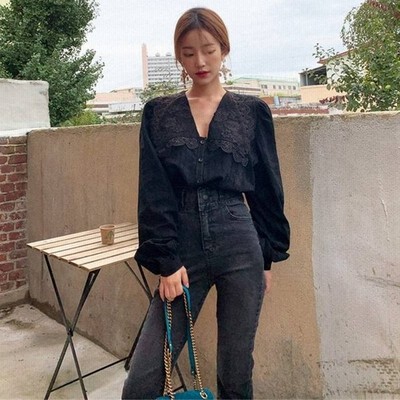 春新作 ブラウス レディース シャツ ブラウス 韓国 ブラウス 春 秋 冬 オフィス レディース ブラウス レース 長袖 大人可愛い ブラウス 通販 Lineポイント最大get Lineショッピング