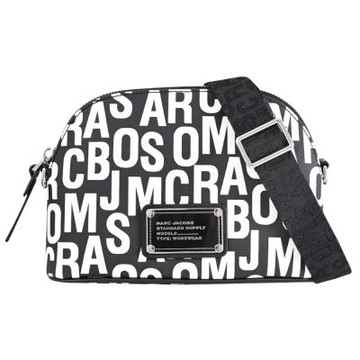 MARC JACOBS 滿版印花拉鍊斜背包(黑白)